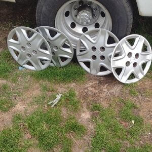 Set of Silver Wheel Covers